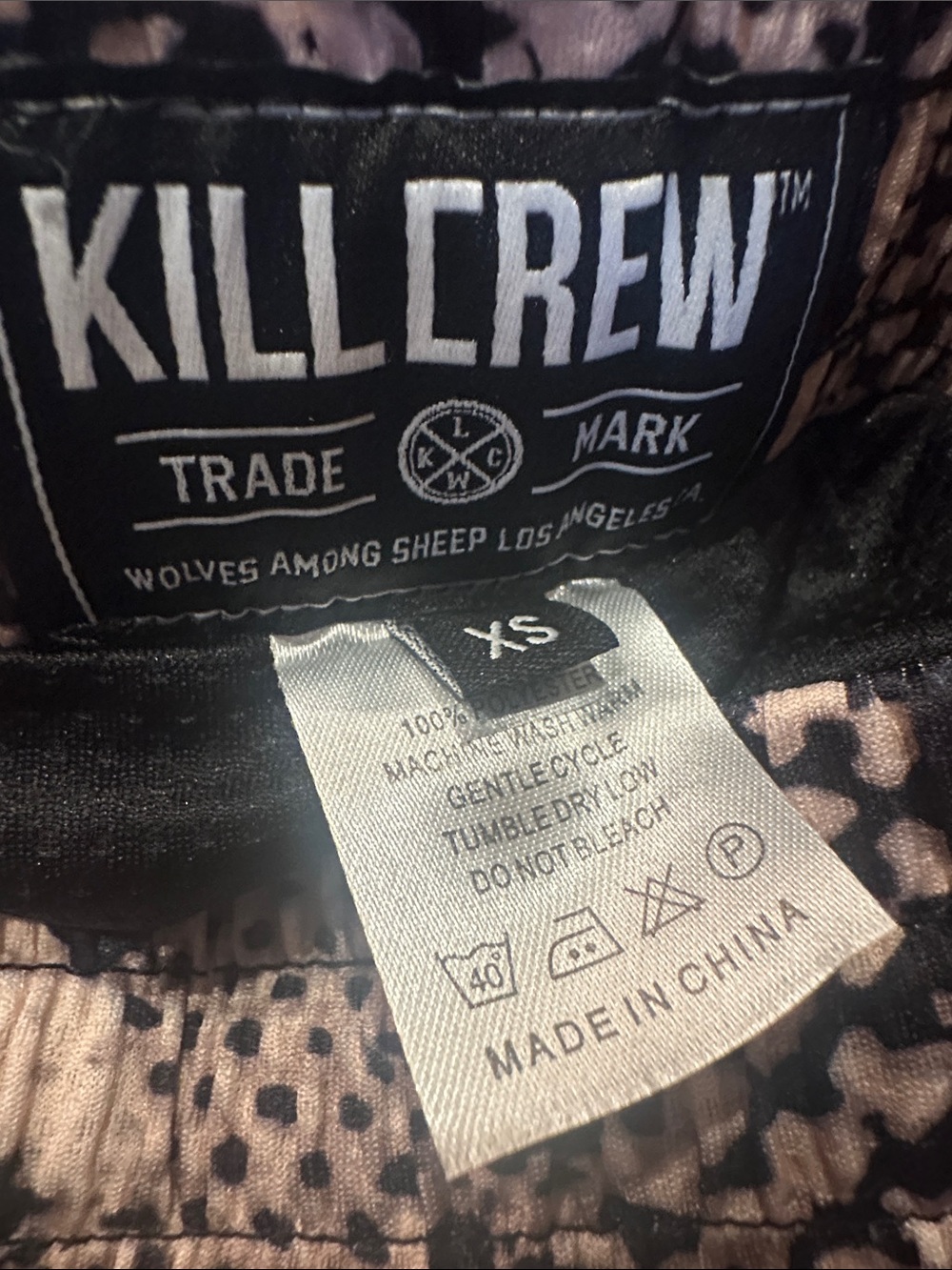 Kill Crew Tan & Black Snake-Print Athletic Shorts - Picture 3 of 3